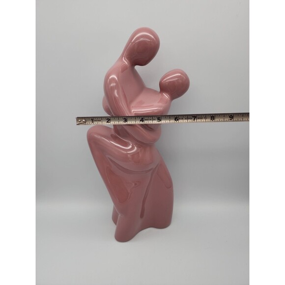VTG Haeger Pottery Abstact Couple Embracing Tango 1990 Mauve Original Sticker - Picture 8 of 12
